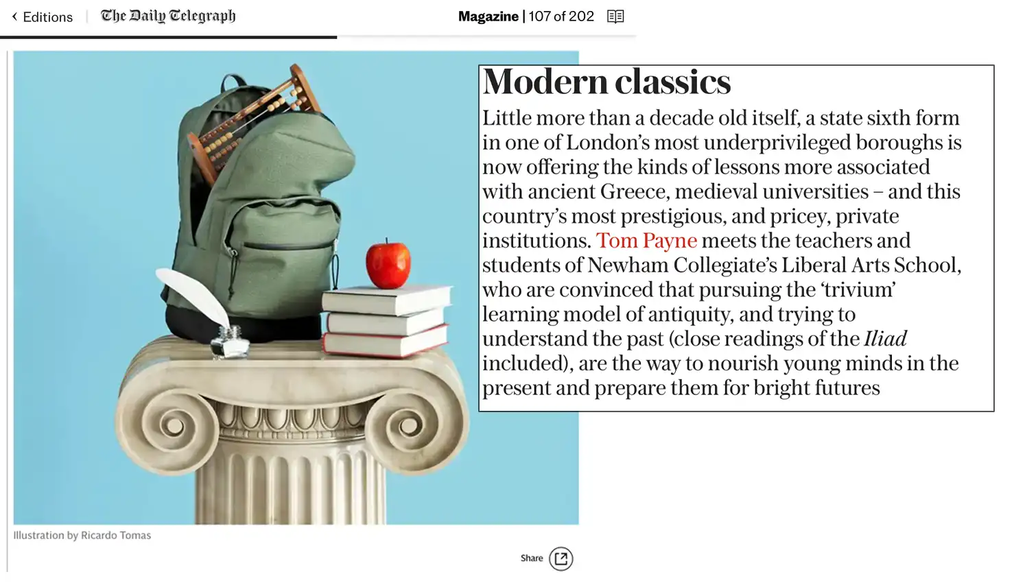 telegraph liberal arts ncs feb 2025